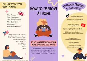 Aperçu - Apprentissages en autonomie - How to improve at home - Conseils pour le cycle terminal - Page de couverture