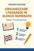 anteprima - Presentazioni / Lavagne - Organizzare i passaggi in elenco numerato - Pagina di copertina