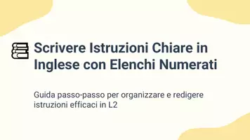 anteprima - Presentazioni / Lavagne - Organizzare i passaggi in elenco numerato - Pagina 1