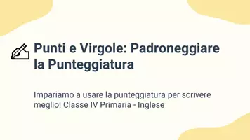 anteprima - Presentazioni / Lavagne - Inserire punti e virgole correttamente - Pagina 1