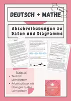 Vorschau - Arbeitsblätter - Abschreib- und Lernwörtertraining (Daten- und Diagramme) - Deckblatt