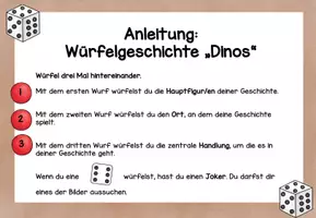 Vorschau - Spiele - Würfelgeschichte Dinosaurier - Kreatives Schreiben - Seite 2