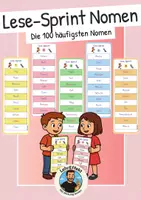Vorschau - Fördermaterial/Inklusion - Lese-Sprint - Partnerlesen (Die 100 häufigsten Nomen/Substantive im Deutschen) - Deckblatt