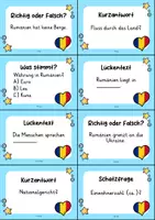 Vorschau - Quiz - Rumänien Quizkarten - 24 Quizkärtchen | Quiz | Länder | Erdkunde - Seite 2