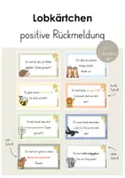 Vorschau - Anderer Materialtyp - Lobkärtchen - Positive Rückmeldung - Deckblatt