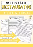 Vorschau - Arbeitsblätter - Lesematerial Berufe: Arbeitsblätter mit Fragenmix für alle Klassen (5-9) - Seite 1