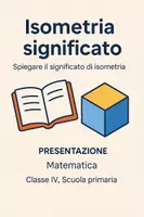 anteprima - Presentazioni / Lavagne - Spiegare il significato di isometria - Pagina di copertina