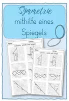 Vorschau - Arbeitsblätter - Symmetrie mithilfe eines Spiegels - Deckblatt