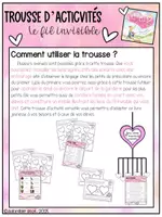 Aperçu - Feuilles d'exercices - Trousse d'activités- Le fil invisible - Page 1