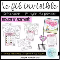 Aperçu - Feuilles d'exercices - Trousse d'activités- Le fil invisible - Page de couverture