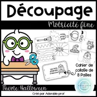 Aperçu - Feuilles d'exercices - Mes petits découpages d'Halloween - Page de couverture
