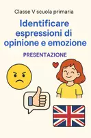 anteprima - Presentazioni / Lavagne - Identificare espressioni di opinione e emozione - Pagina di copertina