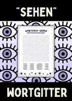 Vorschau - Arbeitsblätter - Wortfeld 'Sehen' - Suchsel (4 Versionen) + QUiZ - Deckblatt