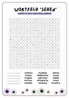 Vorschau - Arbeitsblätter - Wortfeld 'Sehen' - Suchsel (4 Versionen) + QUiZ - Seite 2
