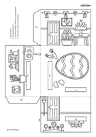 Vorschau - Mal- und Bastelvorlagen - Basteln PuppenHaus in 3D- Ostern - Seite 2