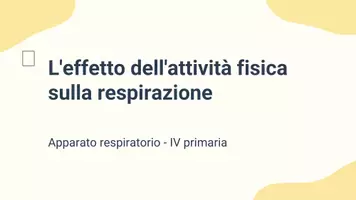 anteprima - Presentazioni / Lavagne - Analizzare l'effetto dell’attività fisica sulla respirazione - Pagina 1