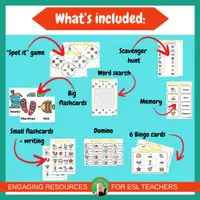 Vista previa - Unidades / Secuencias / Situaciones de Aprendizaje - Summer pack | Games, Flashcards | Activities for ESL kids - página 2