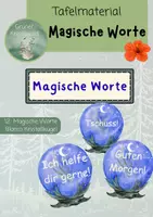 Vorschau - Poster - Magische Worte / Tafelmaterial - Deckblatt