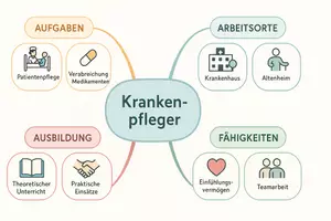 Vorschau - Arbeitsblätter - Arbeitsblätter "Krankenpfleger" + Lösung & MP3 + Mindmap + Infografik - Seite 2