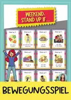 Vorschau - Spiele - WEEKEND – Stand up if... Bewegungsspiel Englisch mit +40 Karten - Deckblatt