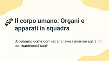anteprima - Presentazioni / Lavagne - Collegare ogni organo al rispettivo apparato - Pagina 1