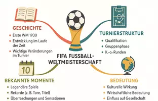 Vorschau - Arbeitsblätter - Arbeitsblätter zum Thema "FIFA Fussball-Weltmeisterschaft" + Lösung & MP3 + Mindmap - Seite 1