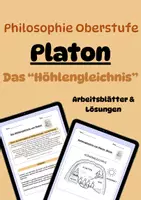 Vorschau - Arbeitsblätter - Platon: Das Höhlengleichnis – Philosophische Anthropologie - Deckblatt