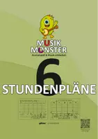 Vorschau - Anderer Materialtyp - Musikmonster-Stundenpläne | 6 Motive | A4 & A5 | Organisation & Motivation für Schüler - Deckblatt