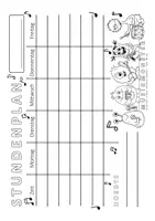 Vorschau - Anderer Materialtyp - Musikmonster-Stundenpläne | 6 Motive | A4 & A5 | Organisation & Motivation für Schüler - Seite 1