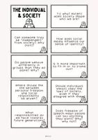 Vorschau - Arbeitsblätter - INDIVIDUAL AND SOCIETY - Conversation/Discussion Cards - Seite 1