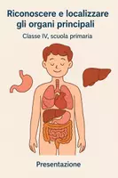 anteprima - Presentazioni / Lavagne - Riconoscere e localizzare gli organi principali - Pagina di copertina