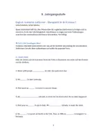 Vorschau - Arbeitsblätter - Englisch | Mixed Tenses | 8. Klasse - Seite 1