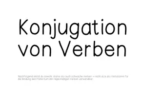Vorschau - Poster - Verben konjugieren / Konjugation Verbstamm und Personalendung - Seite 2