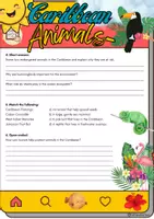 Vorschau - Arbeitsblätter - Caribbean Animals Reading - Grade 9 - Seite 2
