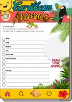 Vorschau - Arbeitsblätter - Caribbean Animals Reading - Grade 9 - Seite 3