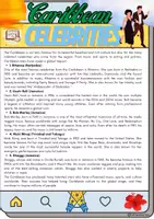 Vorschau - Arbeitsblätter - Carribean Celebrities Reading - Grade 9 - Deckblatt