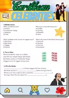 Vorschau - Arbeitsblätter - Carribean Celebrities Reading - Grade 9 - Seite 1