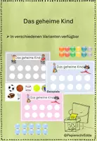 Vorschau - Poster - Das geheime Kind -Classroom Management Belohnungssystem - Deckblatt