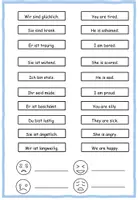 Vorschau - Arbeitsblätter - Englisch - to be (I am / you are) – Verbkonjugation - Seite 1