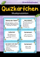 Vorschau - Quiz - Musikproduktion Quizkarten - 24 Quizkärtchen | Quiz | Musik - Deckblatt
