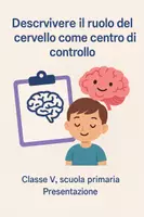 anteprima - Presentazioni / Lavagne - Descrivere il ruolo del cervello come centro di controllo - Pagina di copertina
