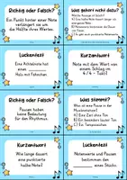 Vorschau - Quiz - Notenwerte Quizkarten - 24 Quizkärtchen | Quiz | Musik - Seite 3