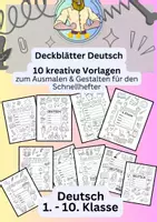 Vorschau - Mal- und Bastelvorlagen - Deckblatt Deutsch - Deckblatt