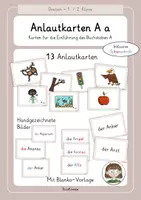 Vorschau - Merkblätter - Anlautkarten A – 13 Karten für Anfangsunterricht, Buchstabeneinführung, Wortschatz und Schreibübungen - Deckblatt