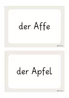 Vorschau - Merkblätter - Anlautkarten A – 13 Karten für Anfangsunterricht, Buchstabeneinführung, Wortschatz und Schreibübungen - Seite 3