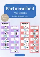 Vorschau - Spiele - Partnerarbeit: Würfelbilder ZR 10 (Klasse 1) - Deckblatt