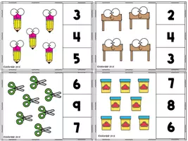Aperçu - Apprentissages en autonomie - Cartes à pincer- rentrée- dénombrement 0 à 20 - Page 3