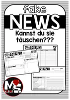 Vorschau - Arbeitsblätter - Fake News: Präsentation aktueller Nachrichten - Deckblatt