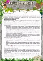 Vorschau - Arbeitsblätter - Frühgeschichte - Tiere der Frühzeit - Klasse 5 - Deckblatt