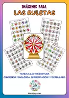 Vista previa - Juegos / Gamificación - Imágenes para Ruletas (Lectoescritura y Vocabulario) - Portada